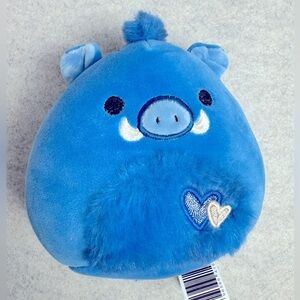 5” Squishmallows Squad Berjon The Blue Warthog Boar 8